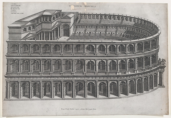 Anonymous, Theater of Marcellus, from "Speculum Romanae Magnificentiae"