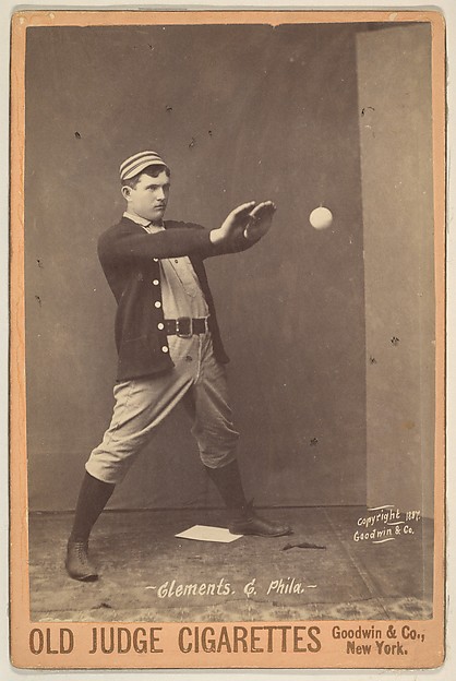 Goodwin & Company, Clements, Catcher, Philadelphia, from the series Old Judge Cigarettes