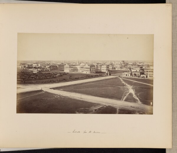 Samuel Bourne, Panoramic View of Calcutta, from the Ochterlony Monument. P. III.
