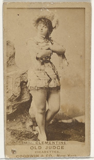 Goodwin & Company, Mlle. Clementine, from the Actors and Actresses series (N171) for Old Judge Cigarettes
