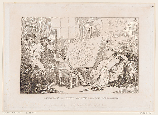 Thomas Rowlandson, Intrusion on Study or The Painter Disturbed