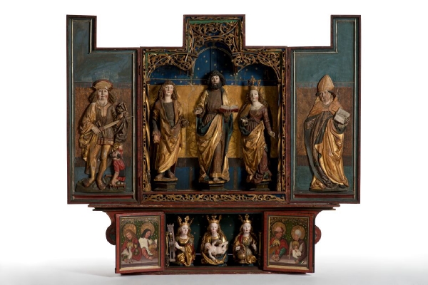Unknown artist, Hochaltarretabel aus der ehem. Bartholomäuskirche in Anhausen (Stadt Schwäbisch Hall)
