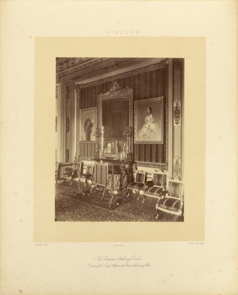 André Adolphe-Eugène Disdéri, The Crimson Drawing Room. Portraits of Their Royal Highnesses the Prince and Princess of Wales