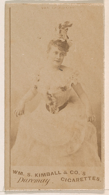 William S. Kimball & Company, Miss Duremay, from the Actresses series (N203) issued by Wm. S. Kimball & Co.