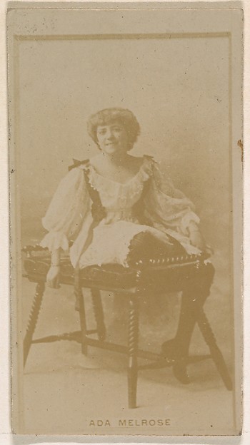 Kinney Brothers Tobacco Company, Ada Melrose, from the Actresses series (N245) issued by Kinney Brothers to promote Sweet Caporal Cigarettes