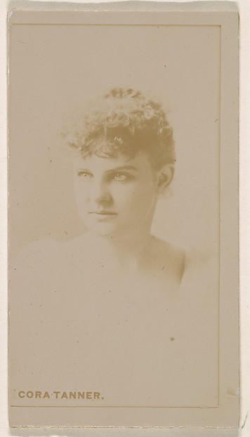 Kinney Brothers Tobacco Company, Cora Tanner, from the Actresses series (N245) issued by Kinney Brothers to promote Sweet Caporal Cigarettes