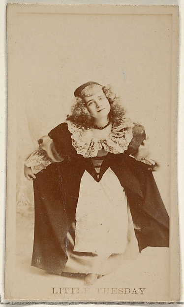 Allen & Ginter, Little Tuesday, from the Actors and Actresses series (N45, Type 8) for Virginia Brights Cigarettes