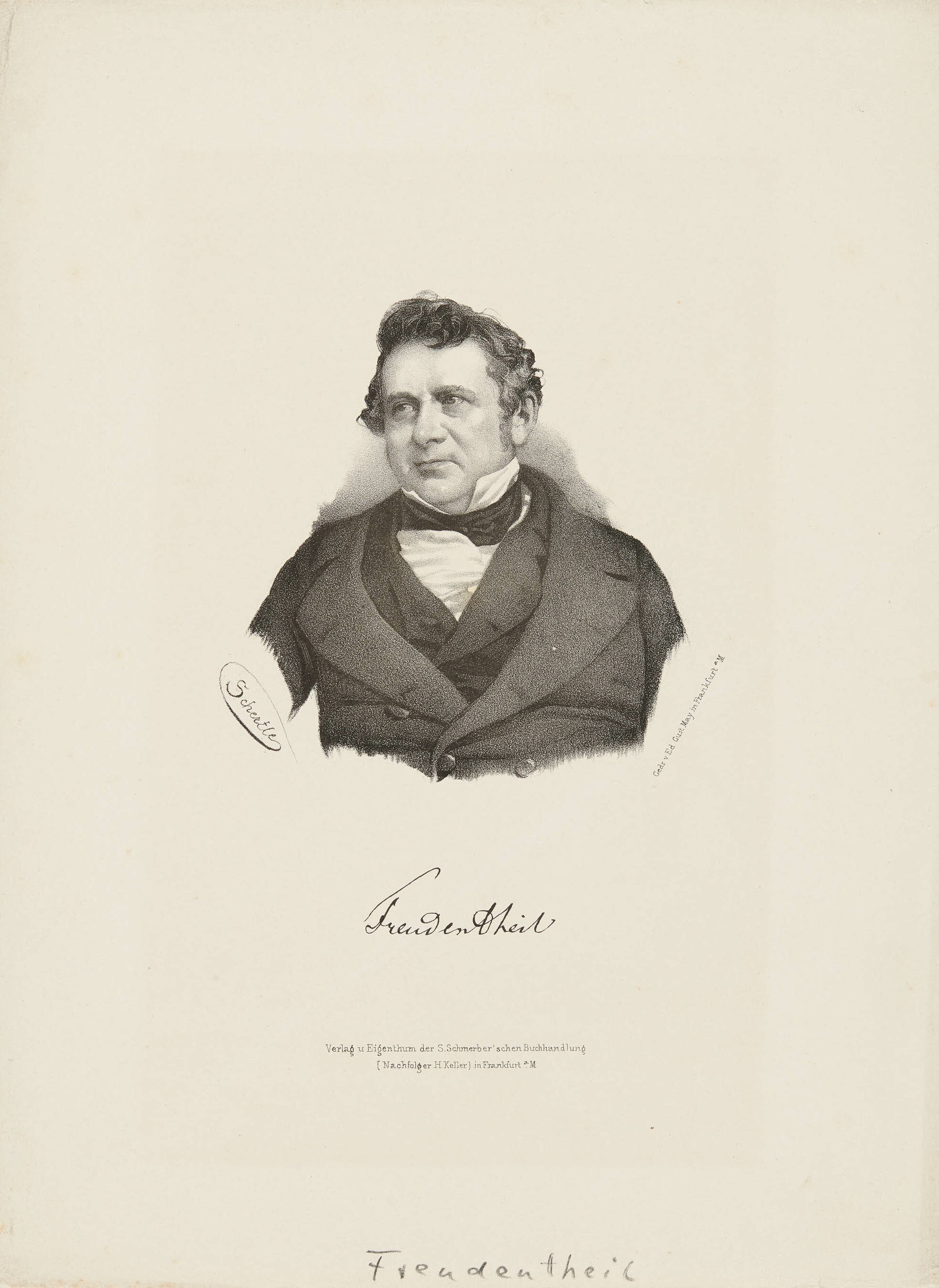 Valentin Schertle, Bildnis Gottlieb Wihelm Freudentheil