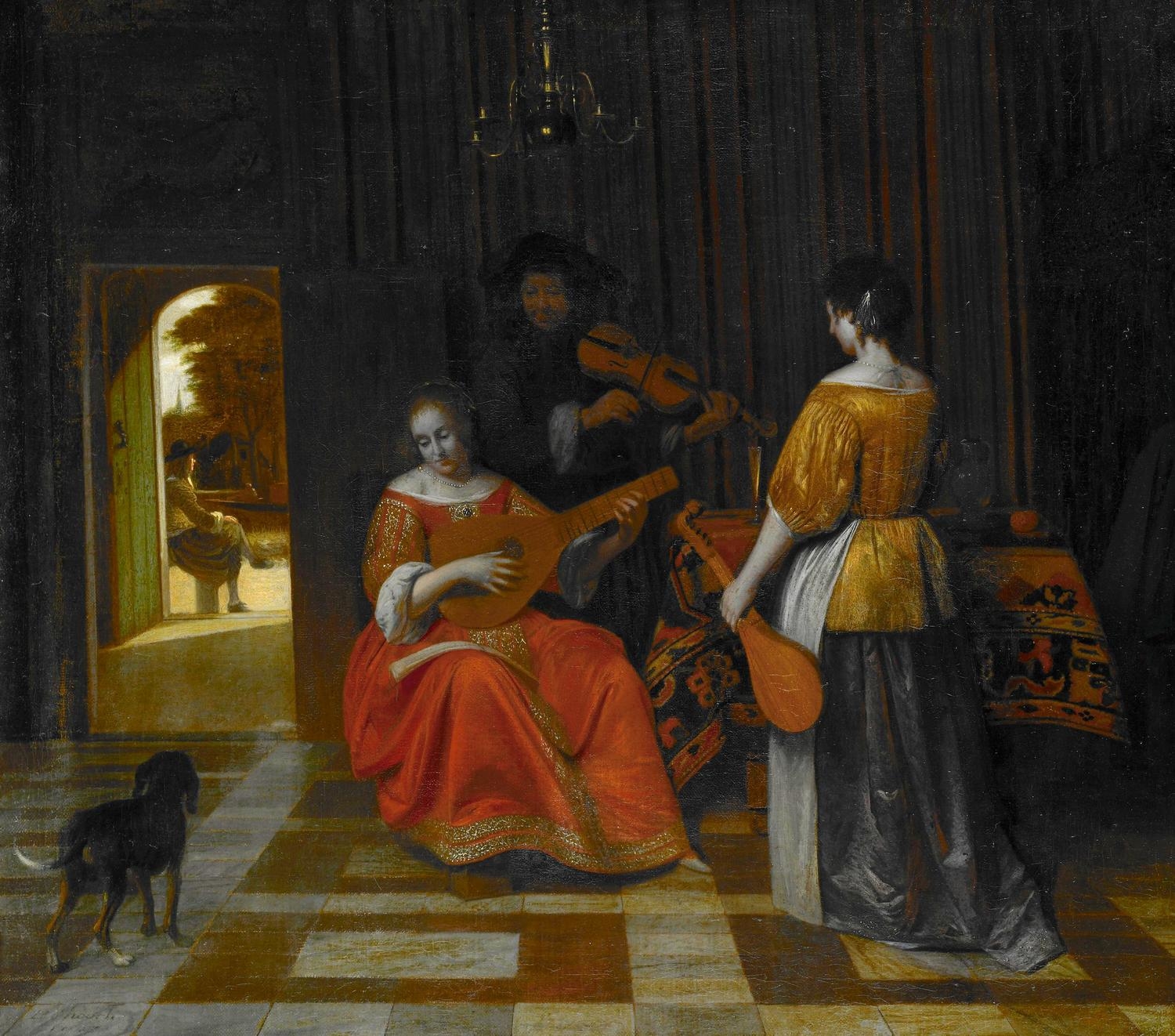 Pieter de Hooch, A Musical party