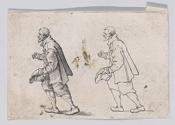 Anonymous, Reverse Copy of Le Paysan Qui Salue (The Peasant who Bows), from "Les Caprices" Series A, The Florence Set