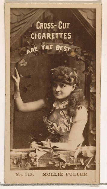 W. Duke, Sons & Co., Card Number 145, Miss Fuller, from the Actors and Actresses series (N145-2) issued by Duke Sons & Co. to promote Cross Cut Cigarettes