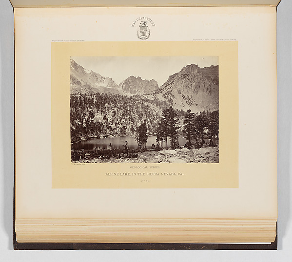 Timothy H. O'Sullivan, Alpine Lake, In the Sierra Nevada, California