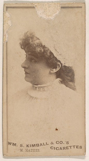 William S. Kimball & Company, Miss Mather, from the Actresses series (N203) issued by Wm. S. Kimball & Co.