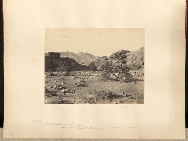 Francis Frith, Sinai, the Wilderness of Sin. Here the Israelites were first supplied with Manna.