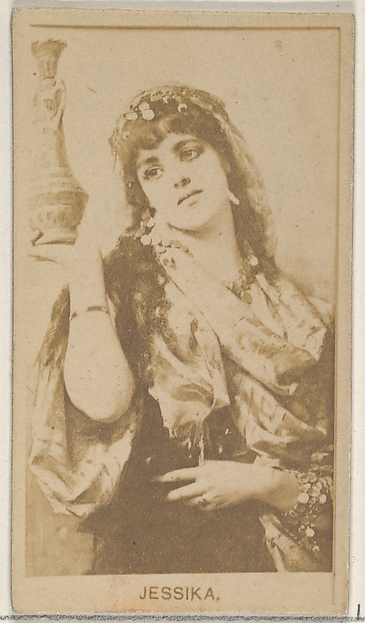 Allen & Ginter, Jessika, from the Actors and Actresses series (N45, Type 8) for Virginia Brights Cigarettes