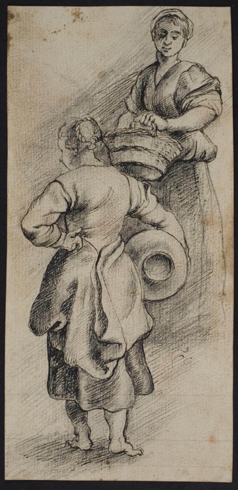 Peter Paul Rubens, To malkepiger, fra "Vinteren"