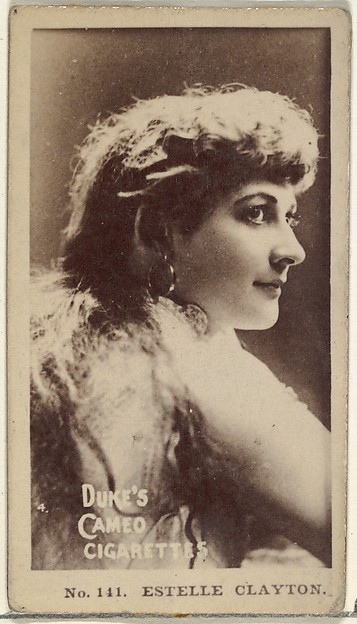 W. Duke, Sons & Co., Card Number 141, Estelle Clayton, from the Actors and Actresses series (N145-4) issued by Duke Sons & Co. to promote Cameo Cigarettes