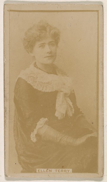 Kinney Brothers Tobacco Company, Ellen Terry, from the Actresses series (N245) issued by Kinney Brothers to promote Sweet Caporal Cigarettes