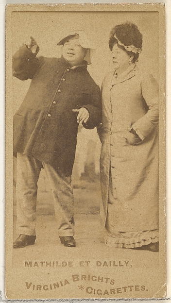 Allen & Ginter, Mathilde et Dailly, from the Actors and Actresses series (N45, Type 1) for Virginia Brights Cigarettes