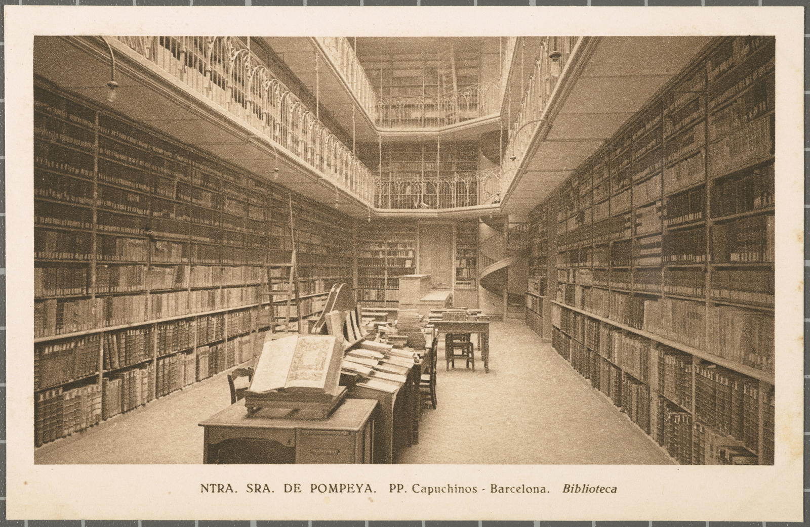 Desconegut, NTRA. SRA. DE POMPEYA. PP. Capuchinos - Barcelona. Biblioteca