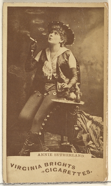 Allen & Ginter, Annie Sutherland, from the Actors and Actresses series (N45, Type 1) for Virginia Brights Cigarettes