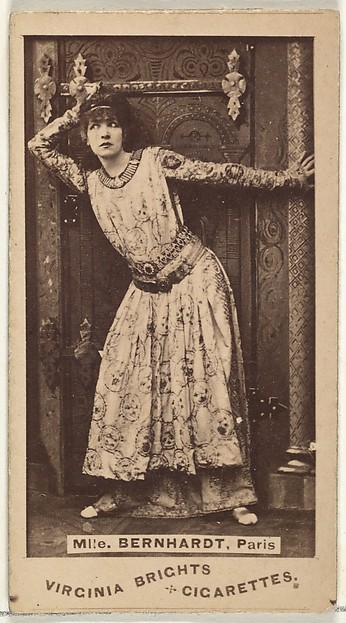 Allen & Ginter, Mlle. Bernhardt, Paris, from the Actors and Actresses series (N45, Type 1) for Virginia Brights Cigarettes
