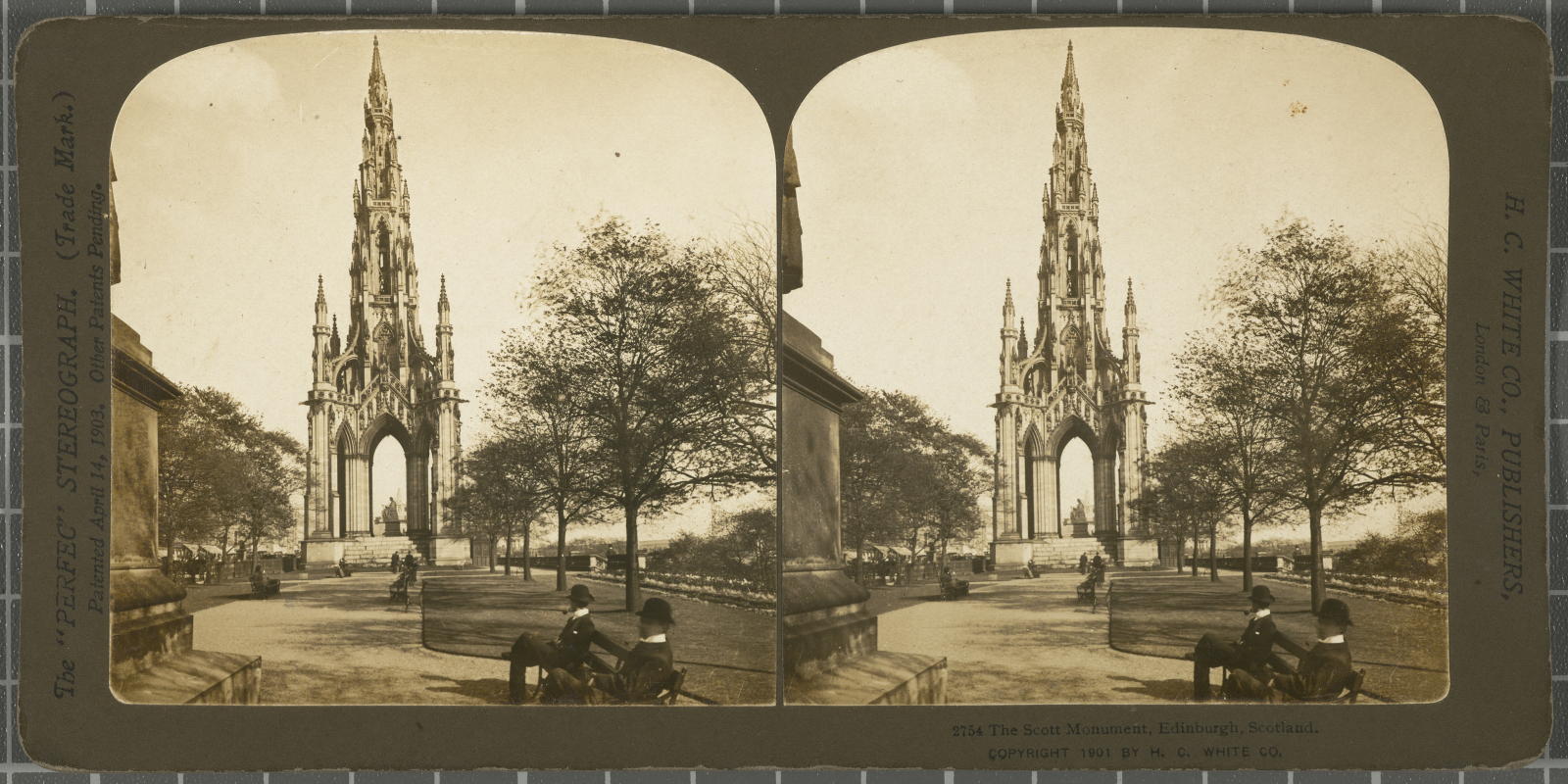 Desconegut, The Scott Monument, Edinburgh, Scotland. White, H.C. & Co., The\ ‘Perfec\’ Stereograph
