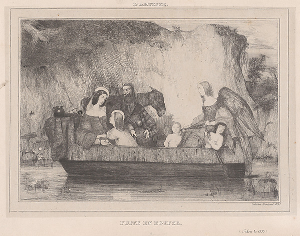 Célestin Nanteuil, Flight from Egypt, from "L'Artiste"
