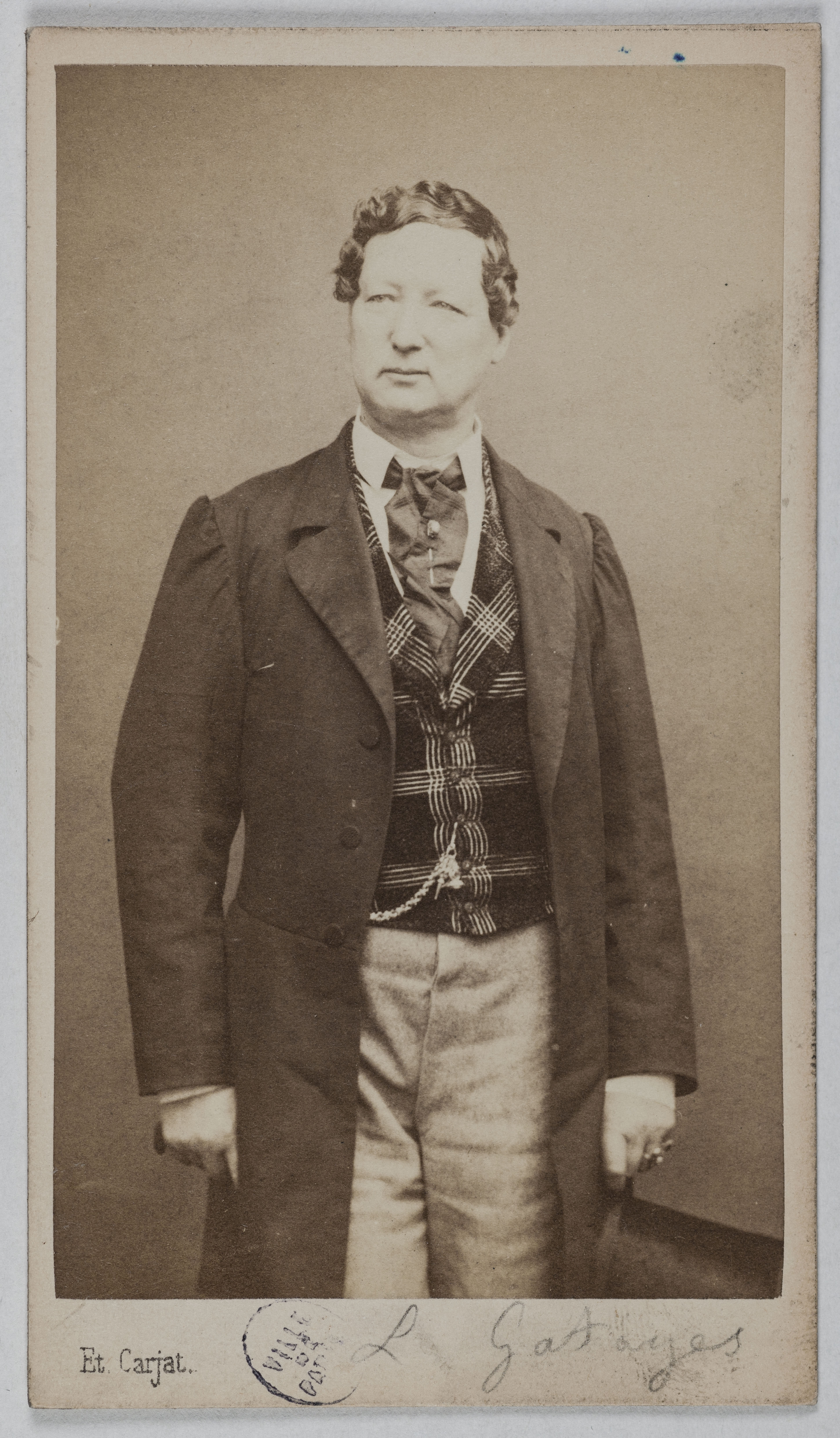 Carjat & Cie, Portrait de Léon Gatayes (1805-1877), (harpiste, compositeur, écrivain, journaliste)