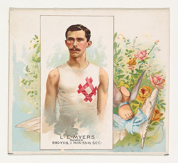 Allen & Ginter, L.E. Meyers, Runner, from World's Champions, Second Series (N43) for Allen & Ginter Cigarettes