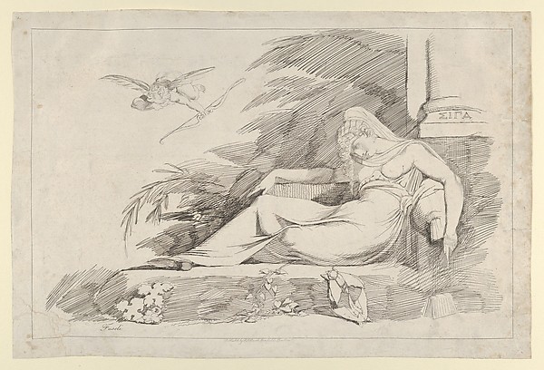 Henry Fuseli, Sleeping Woman with a Cupid (Hush)