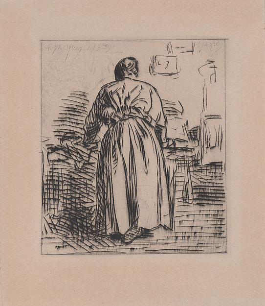 Charles Jacque, The Ironing Woman