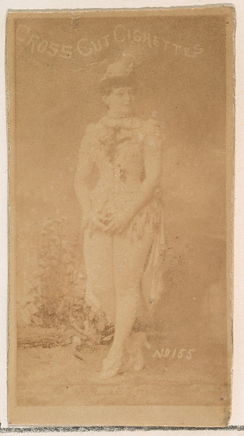 W. Duke, Sons & Co., Card Number 155, from the Actors and Actresses series (N145-1) issued by Duke Sons & Co. to promote Cross Cut Cigarettes
