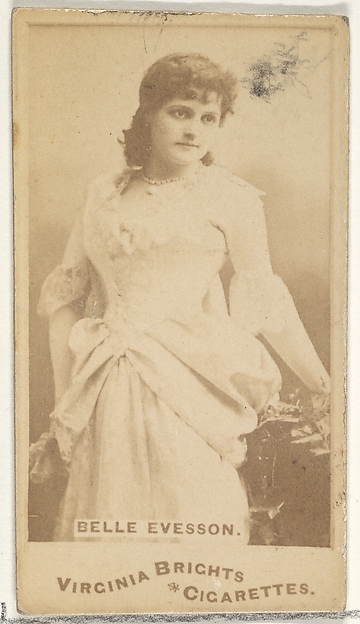 Allen & Ginter, Belle Evesson, from the Actors and Actresses series (N45, Type 1) for Virginia Brights Cigarettes