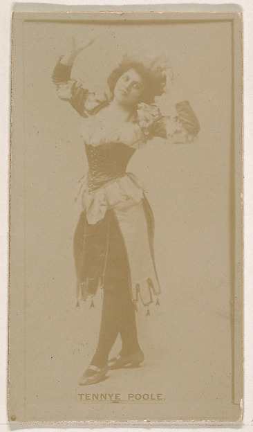 Kinney Brothers Tobacco Company, Tennye Poole, from the Actresses series (N245) issued by Kinney Brothers to promote Sweet Caporal Cigarettes