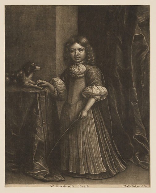 Wallerant Vaillant, Portrait of a Young Boy with a Dog