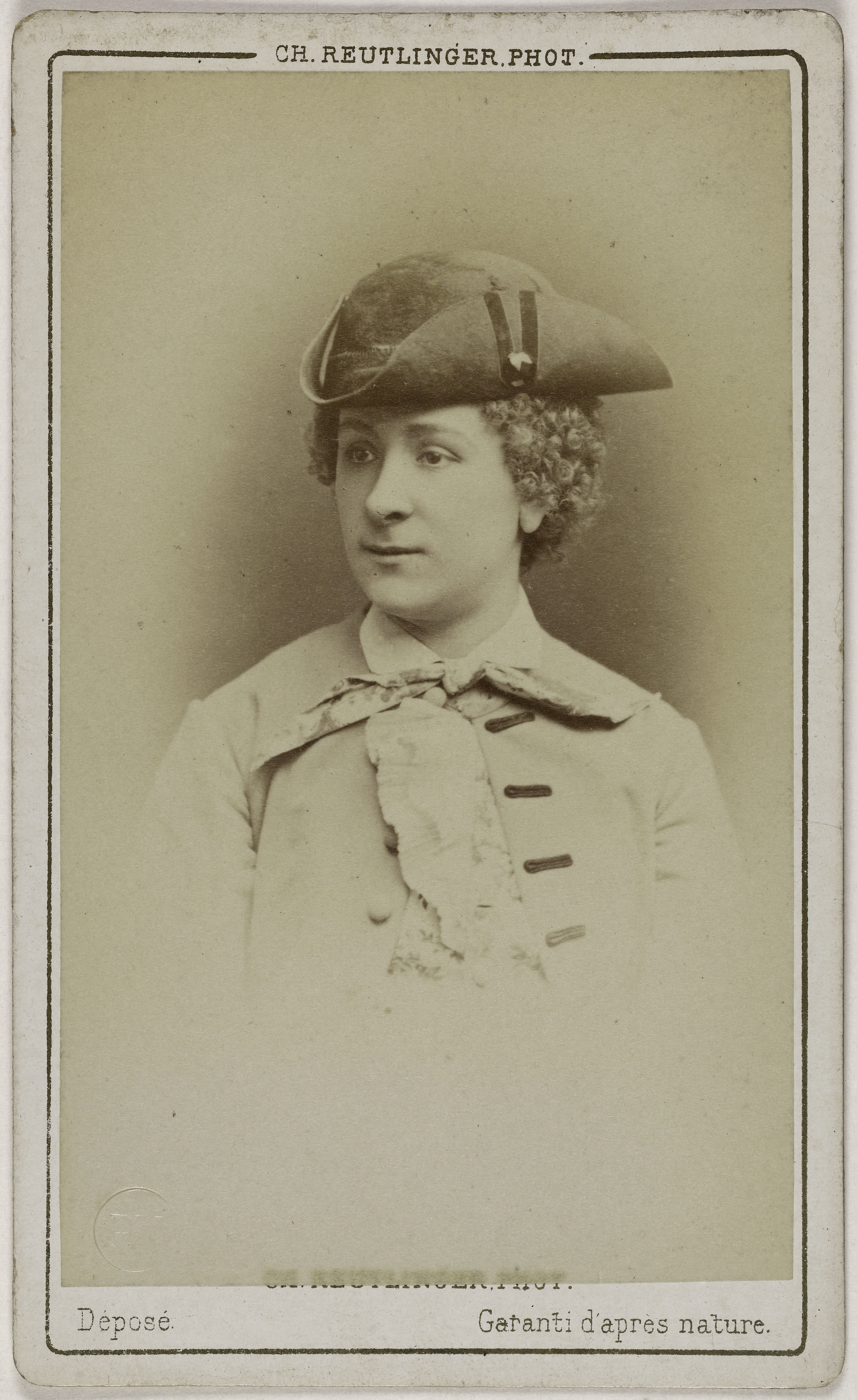 Charles Reutlinger, Portrait de Marie Dalby (actrice au théâtre du Gymnase)