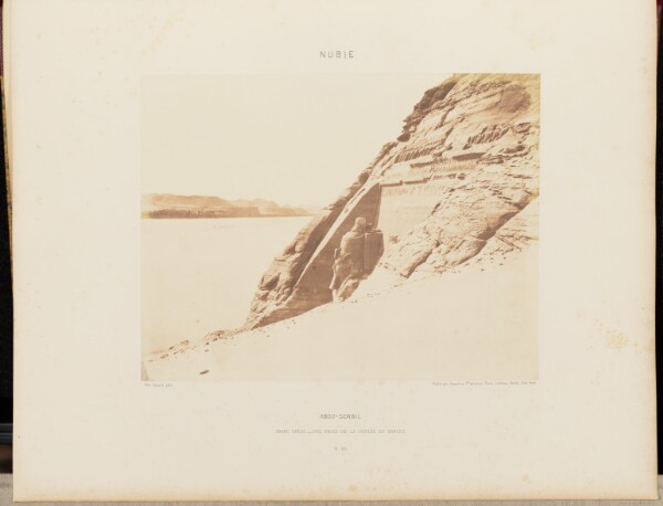 Félix Teynard, Abou-Sembil. Grand Spéos - Vue Prise de la Coulée de Sables