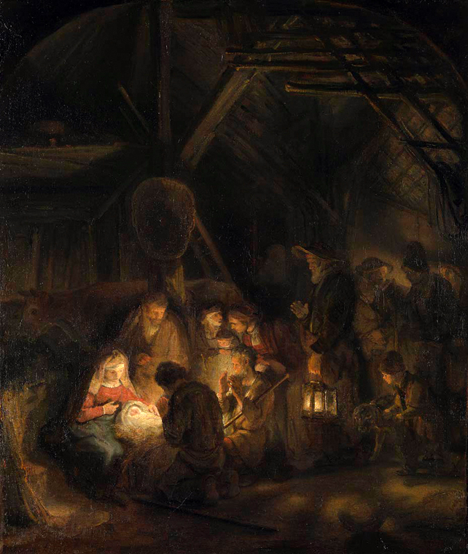 Rembrandt, The Adoration of the Shepherds