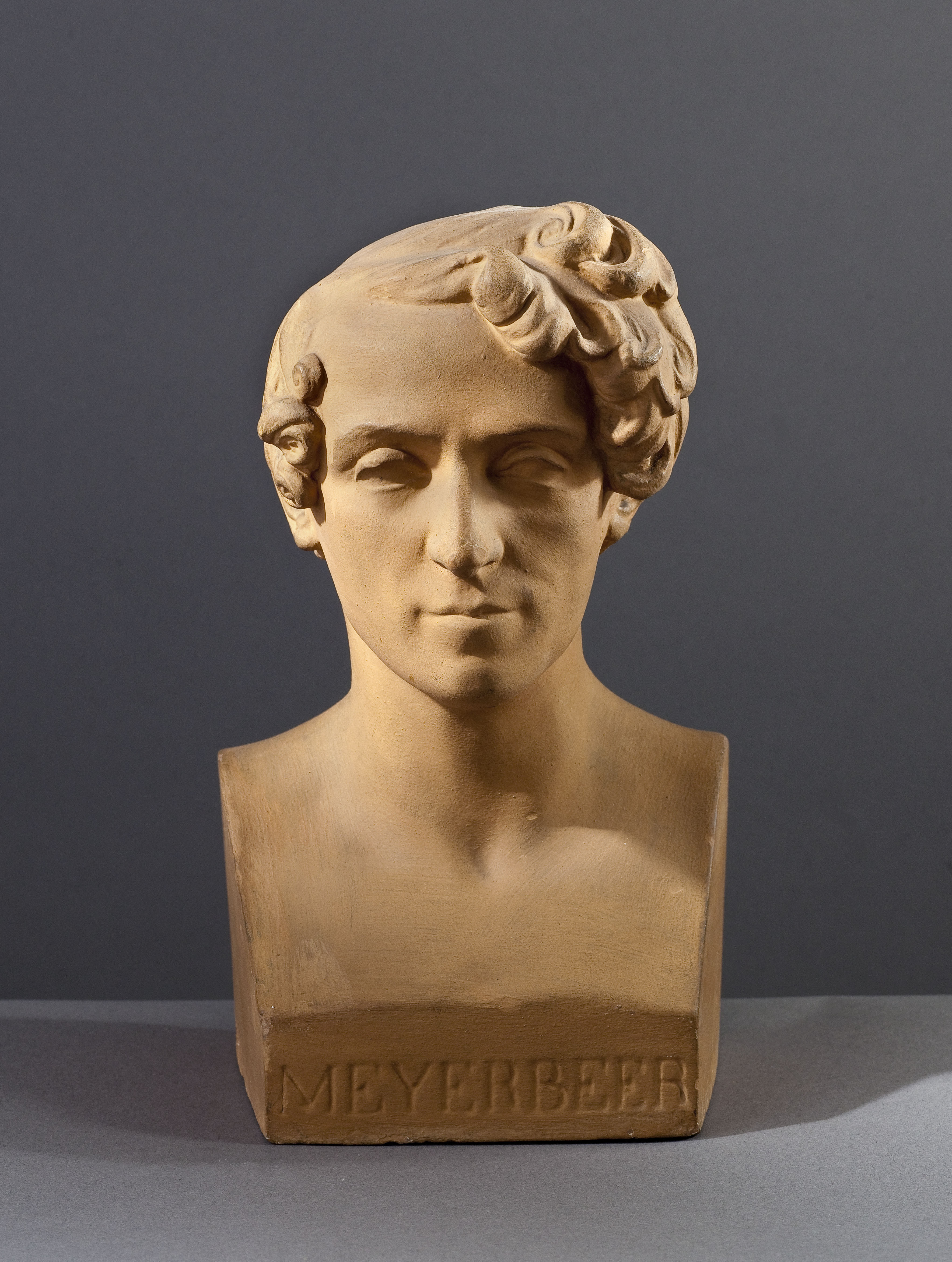 Jean Pierre Dantan, Portrait sérieux de Giacomo Liebmann Beer, dit Meyerbeer (1791-1864), compositeur allemand