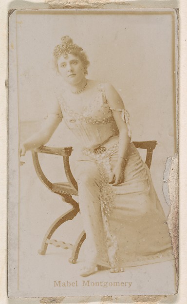 Kinney Brothers Tobacco Company, Mabel Montgomery, from the Actresses series (N245) issued by Kinney Brothers to promote Sweet Caporal Cigarettes