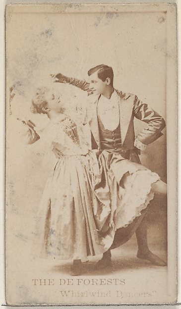 Allen & Ginter, The Deforests, Whirlwind Dancers, from the Actors and Actresses series (N45, Type 8) for Virginia Brights Cigarettes