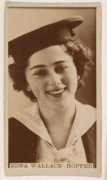Kinney Brothers Tobacco Company, Edna Wallace-Hopper, from the Actresses series (N245) issued by Kinney Brothers to promote Sweet Caporal Cigarettes