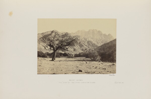 Francis Frith, Mount Serbal. The "Sinai" of the Early Christian Church