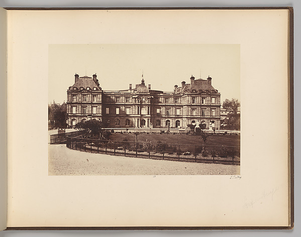 Edouard Baldus, Le Luxembourg (côté du jardin)