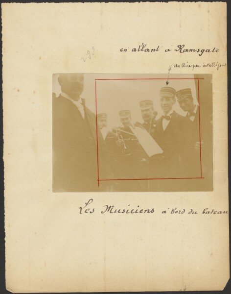 Unknown, [Musicians onboard a boat]
