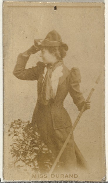 W. Duke, Sons & Co., Miss Durand, from the Actors and Actresses series (N145-8) issued by Duke Sons & Co. to promote Duke Cigarettes