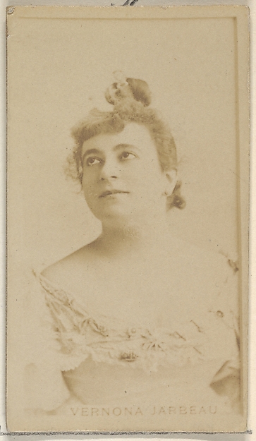 Allen & Ginter, Vernona Jarbeau, from the Actors and Actresses series (N45, Type 8) for Virginia Brights Cigarettes