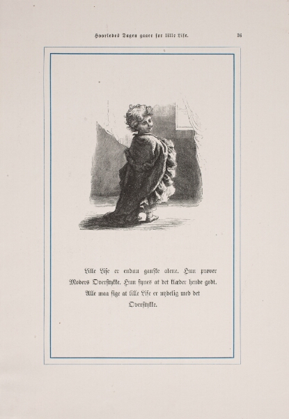 Lorenz Frølich, Illustration til "Hvorledes Dagen gaaer for Lille Lise"