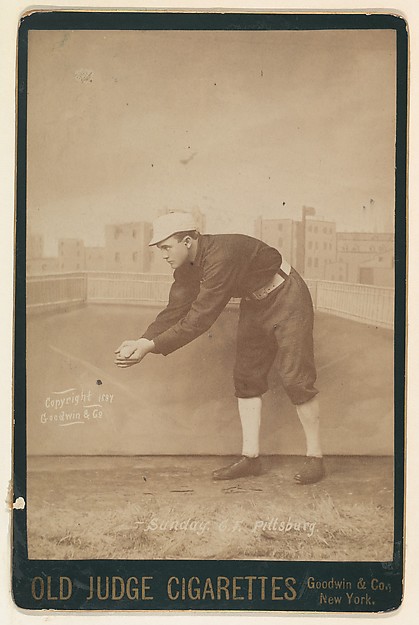 Goodwin & Company, Sunday, Center Field, Pittsburgh, from the series Old Judge Cigarettes